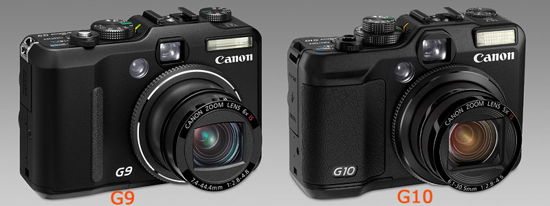 Canon G10 vs Canon G9