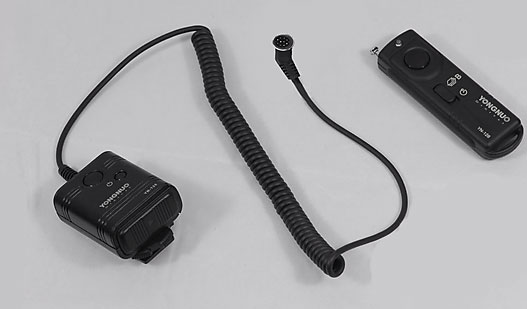 Nikon/Canon YN-128 wireless remote release (Radio controlled)