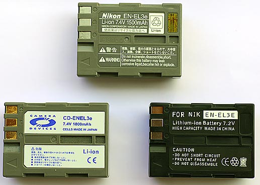 EN-EL3e aftermarket battery test