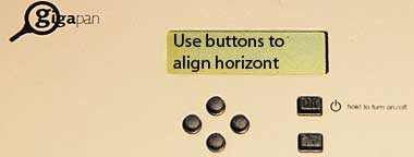 Use buttons to Align horizon