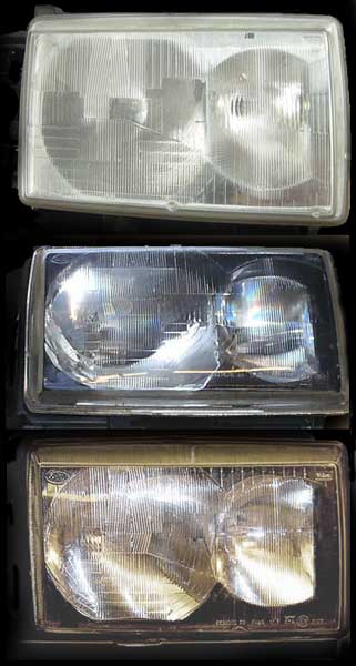 1999 headlights  vs Range Rover P38 2001