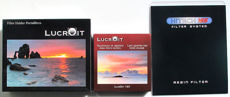 The lucroit filter holder adapter for Sigma 8-16mm HSM the boxes that it came in.