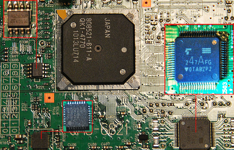 Canon canoscan 9000F internal circuit board and chip set revealed by stockholmviews.com