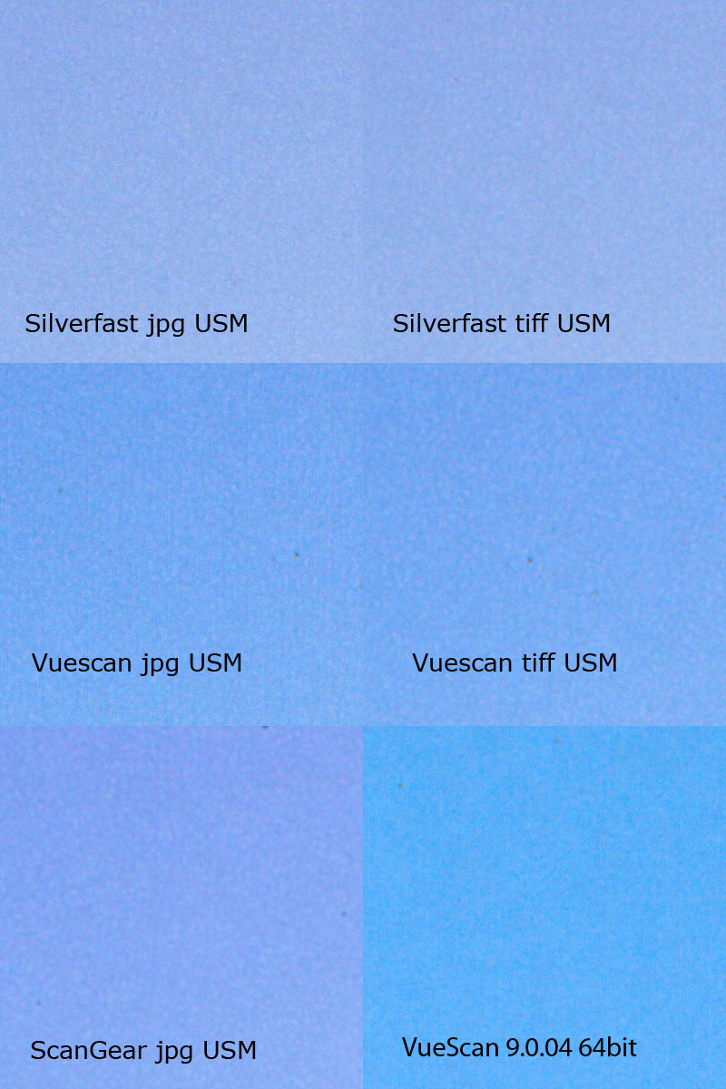 Vuescan vs Scangear MP jpg noise