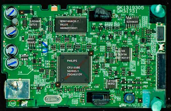 Canon Lide70 circuit board