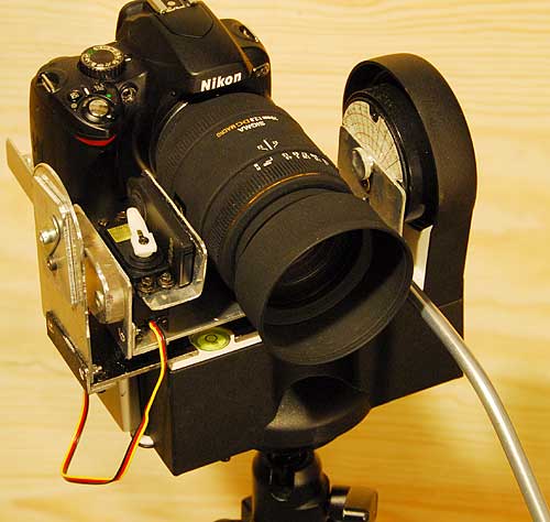 Nikon D60 mounted on a Gigapan imager robot head