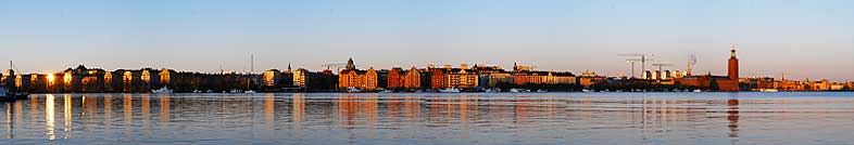 View over Kungsholmen Stockhom image taken with the Gigapan imager unit and Nikon D60