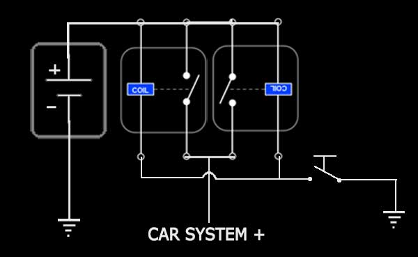 Battery circuit to prevent battery drain on Range Rover P38