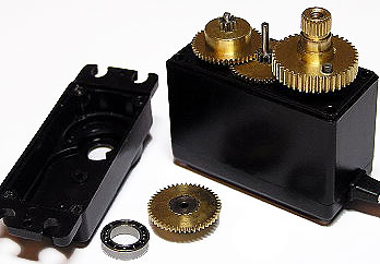 Range Rove P38 Blend motor replacement with MG995 radio controll servo