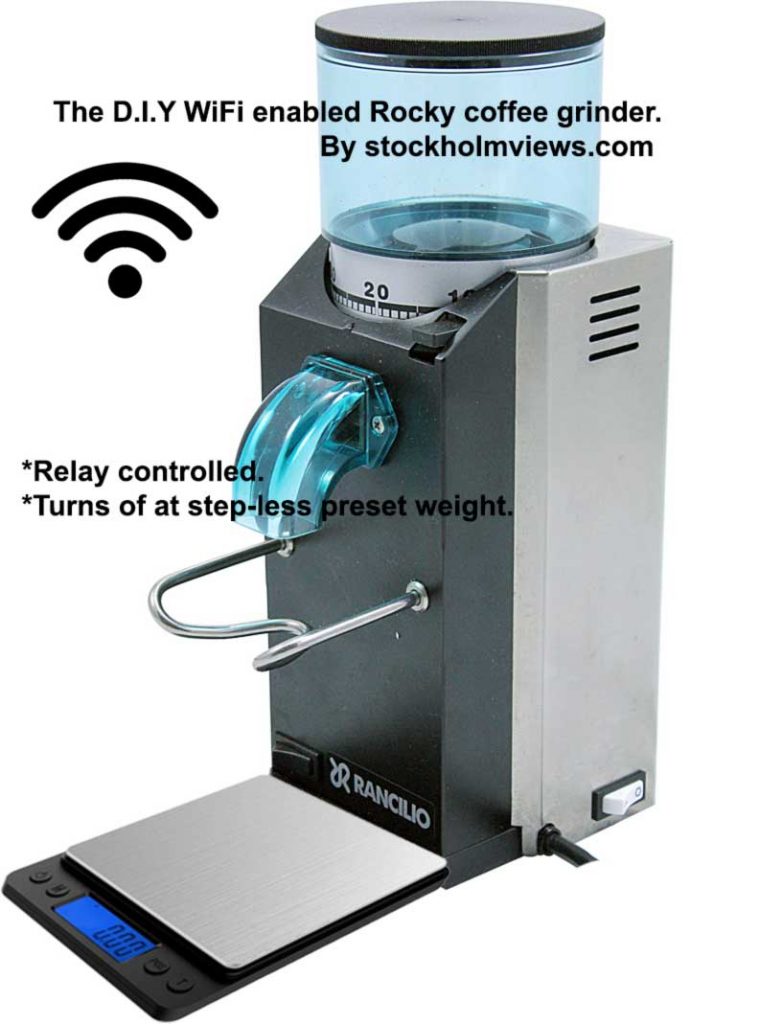 WIFI enabled coffee grinder