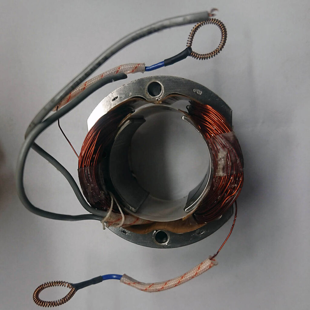 Stator removed from MD40 housing
